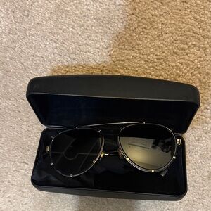 Versace Black and Gold Sunglasses